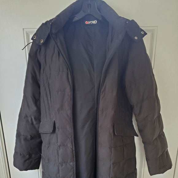 XOXO WOMEN'S WARM QUILTED PUFFER HEAVYWEIGHT HOODED LONG COAT - Picture 2 of 13